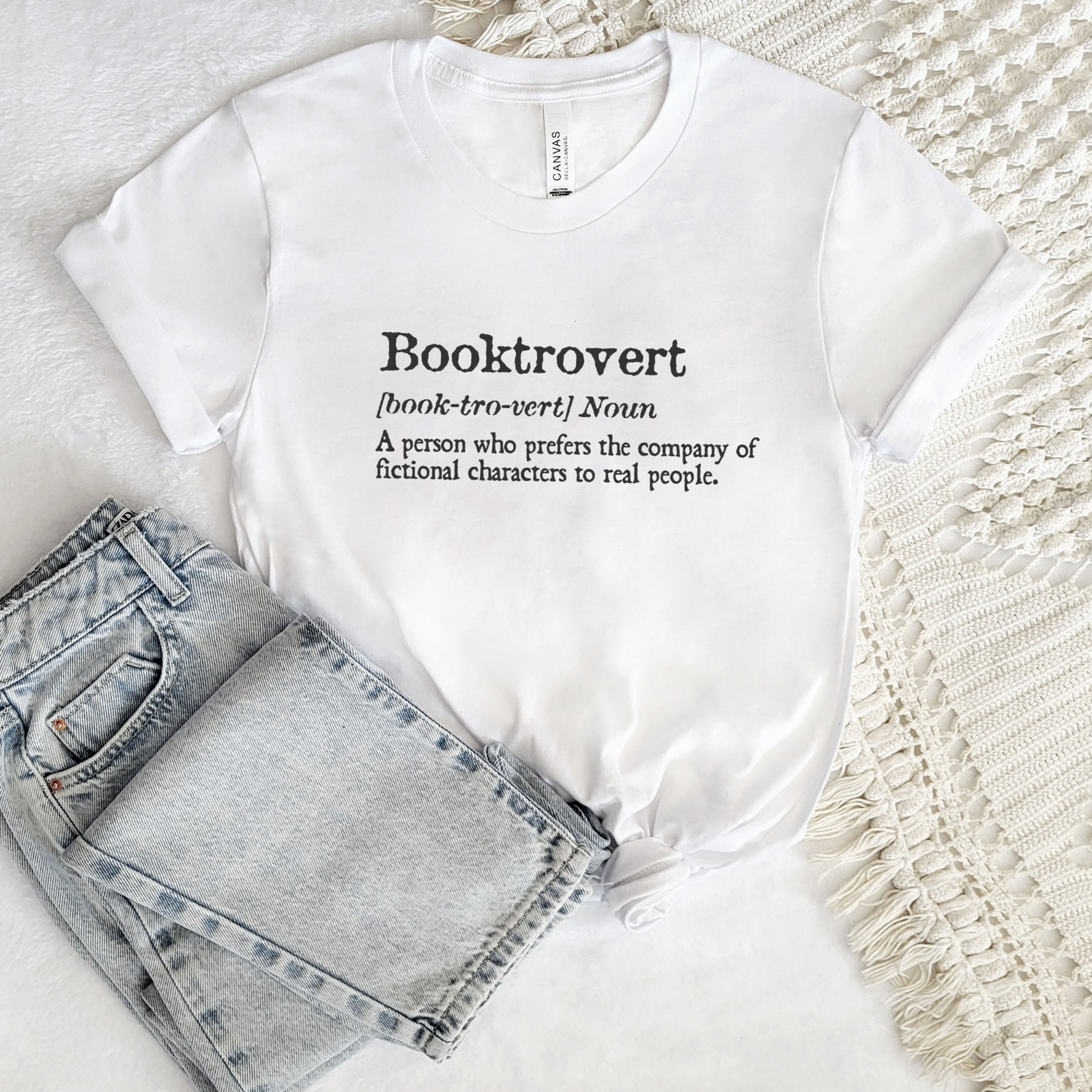 Booktrovert Definition Tee - Stitch Squad Co