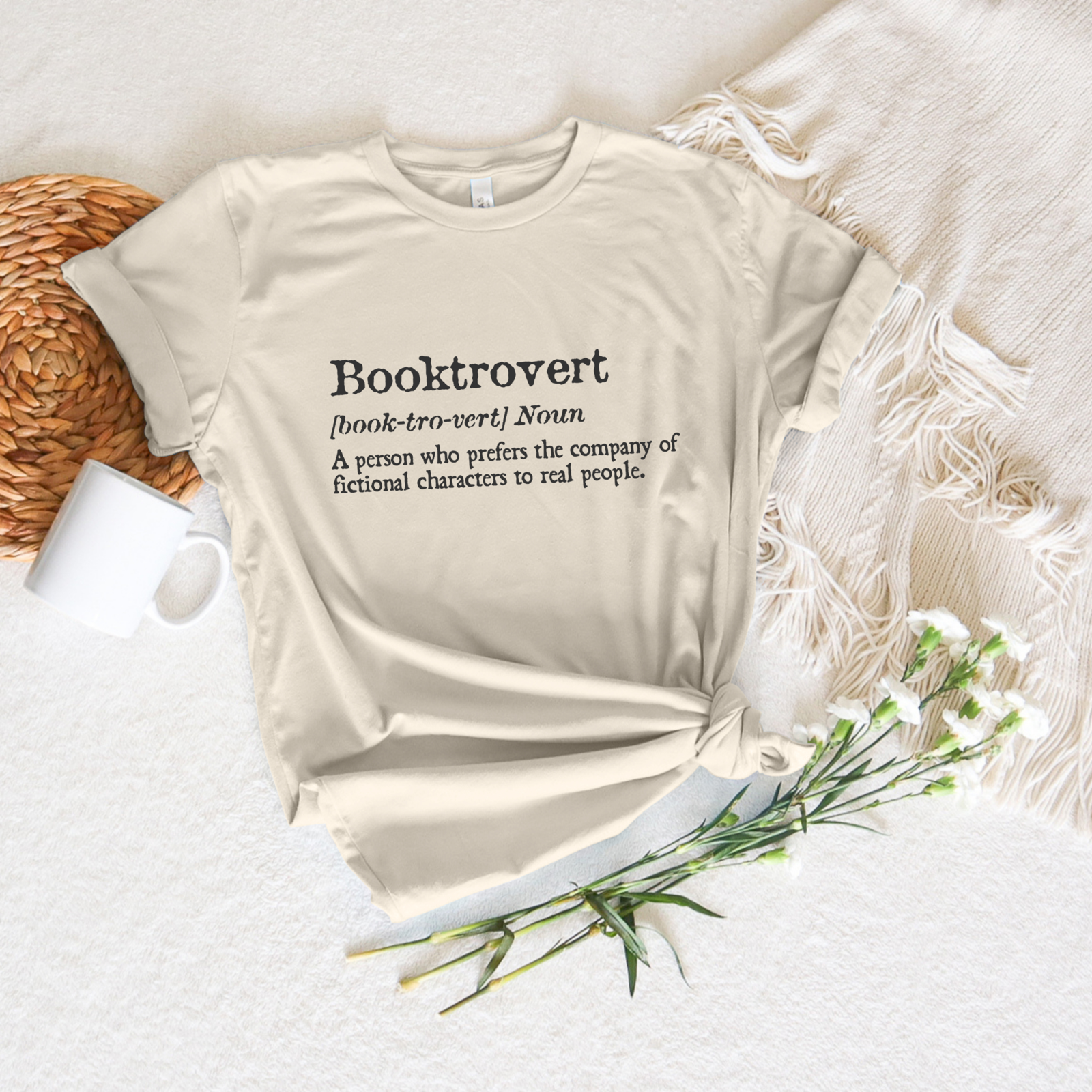 Booktrovert Definition Tee - Stitch Squad Co