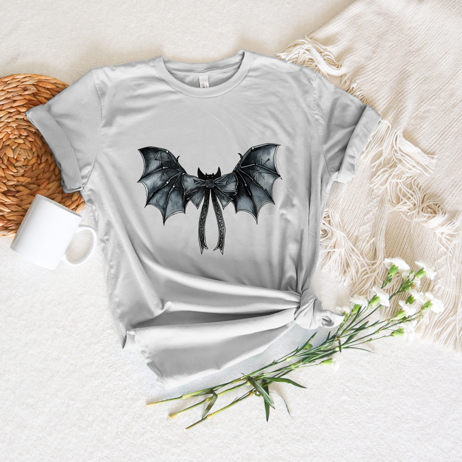 Coquette Bat Tee - Stitch Squad Co