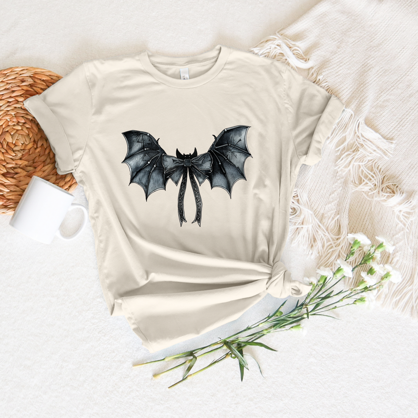 Coquette Bat Tee - Stitch Squad Co