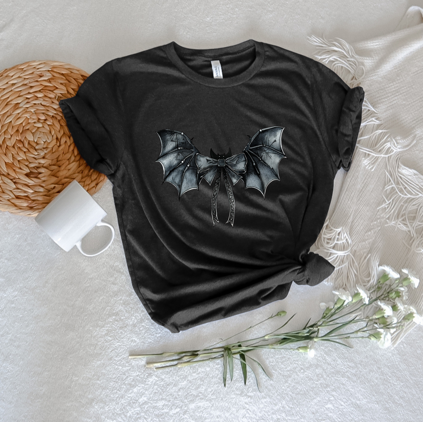 Coquette Bat Tee - Stitch Squad Co