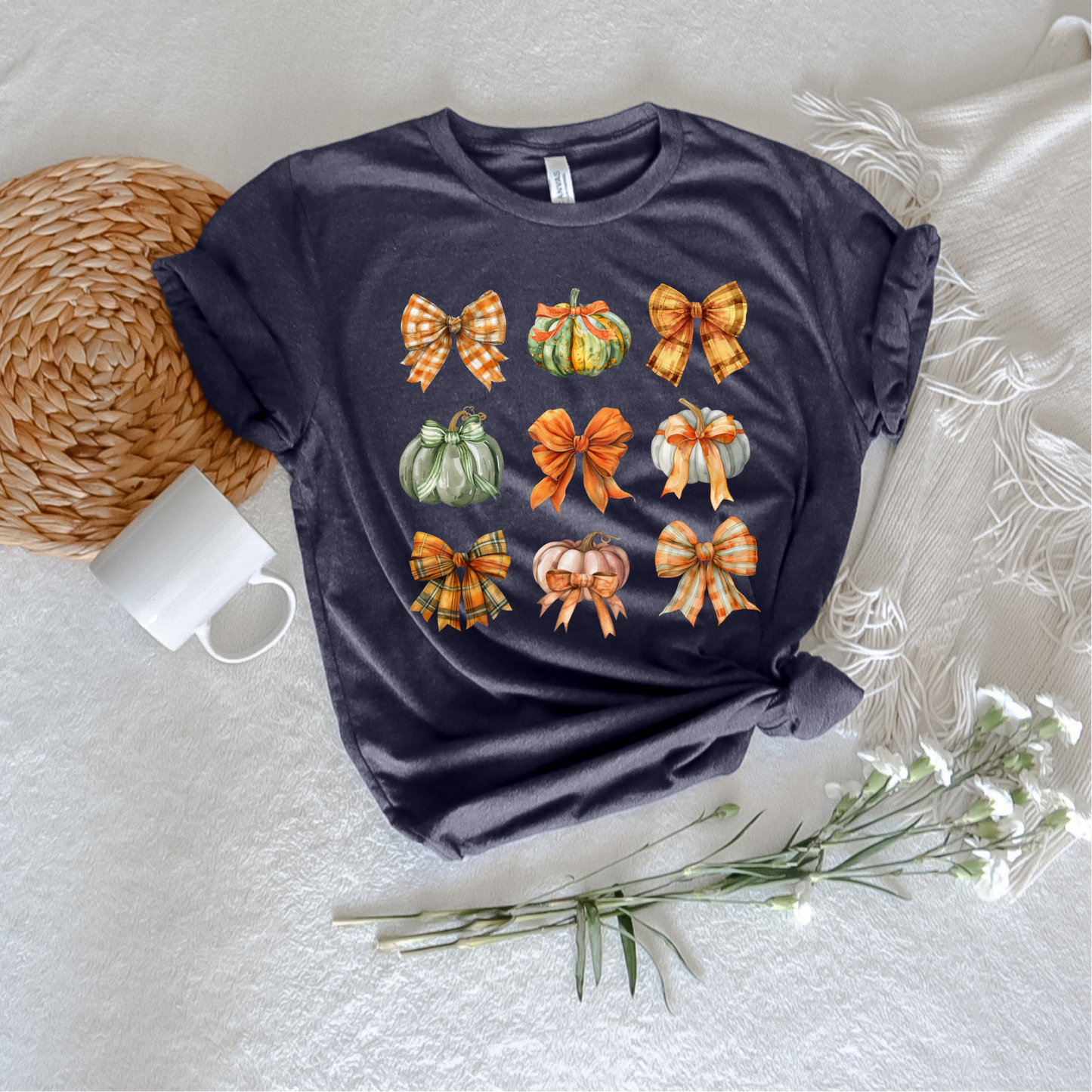 Pretty in Pumpkin Coquette Tee