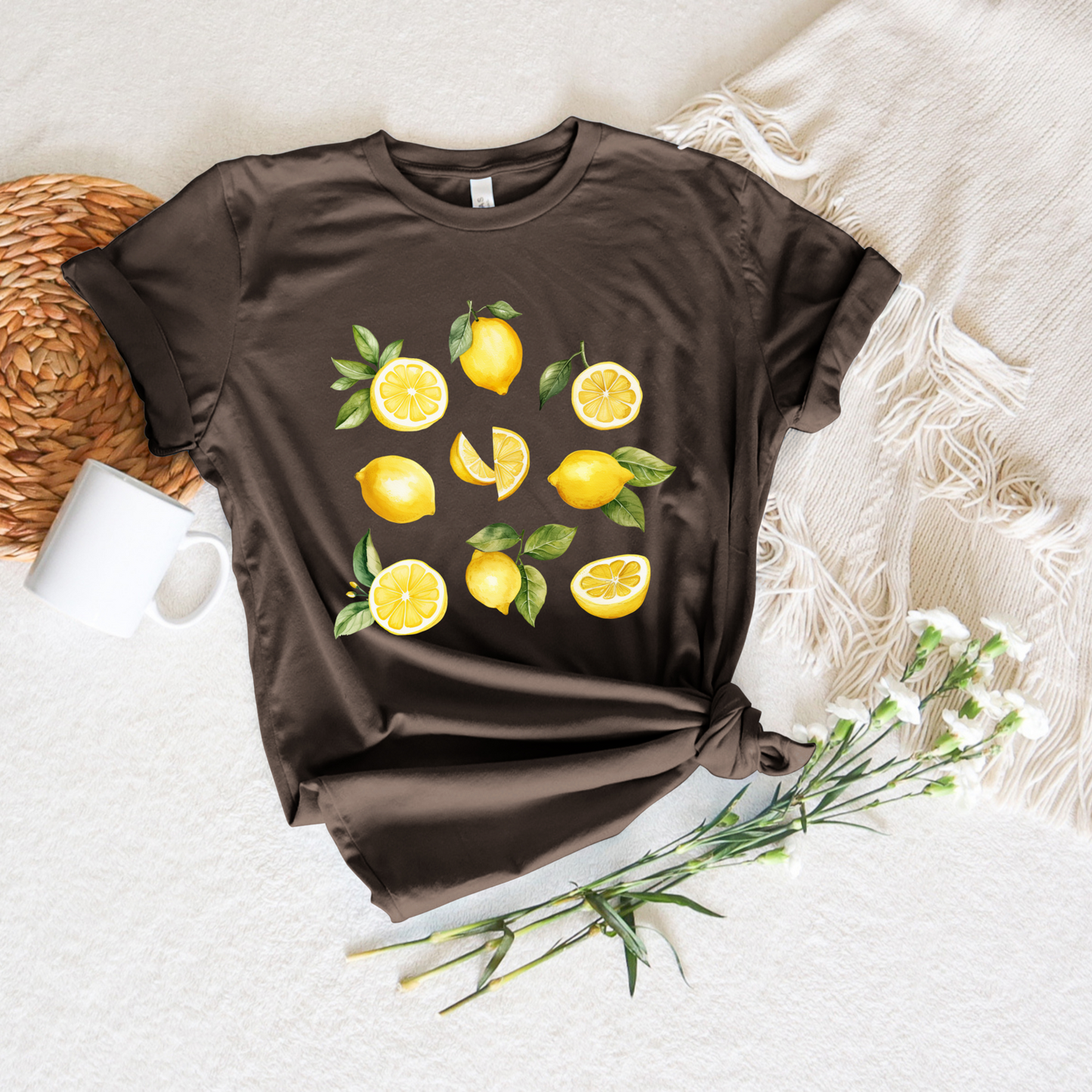 Illustrated Lemon Tee - Stitch Squad Co