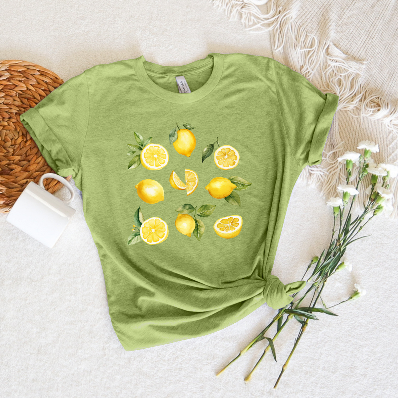 Illustrated Lemon Tee - Stitch Squad Co