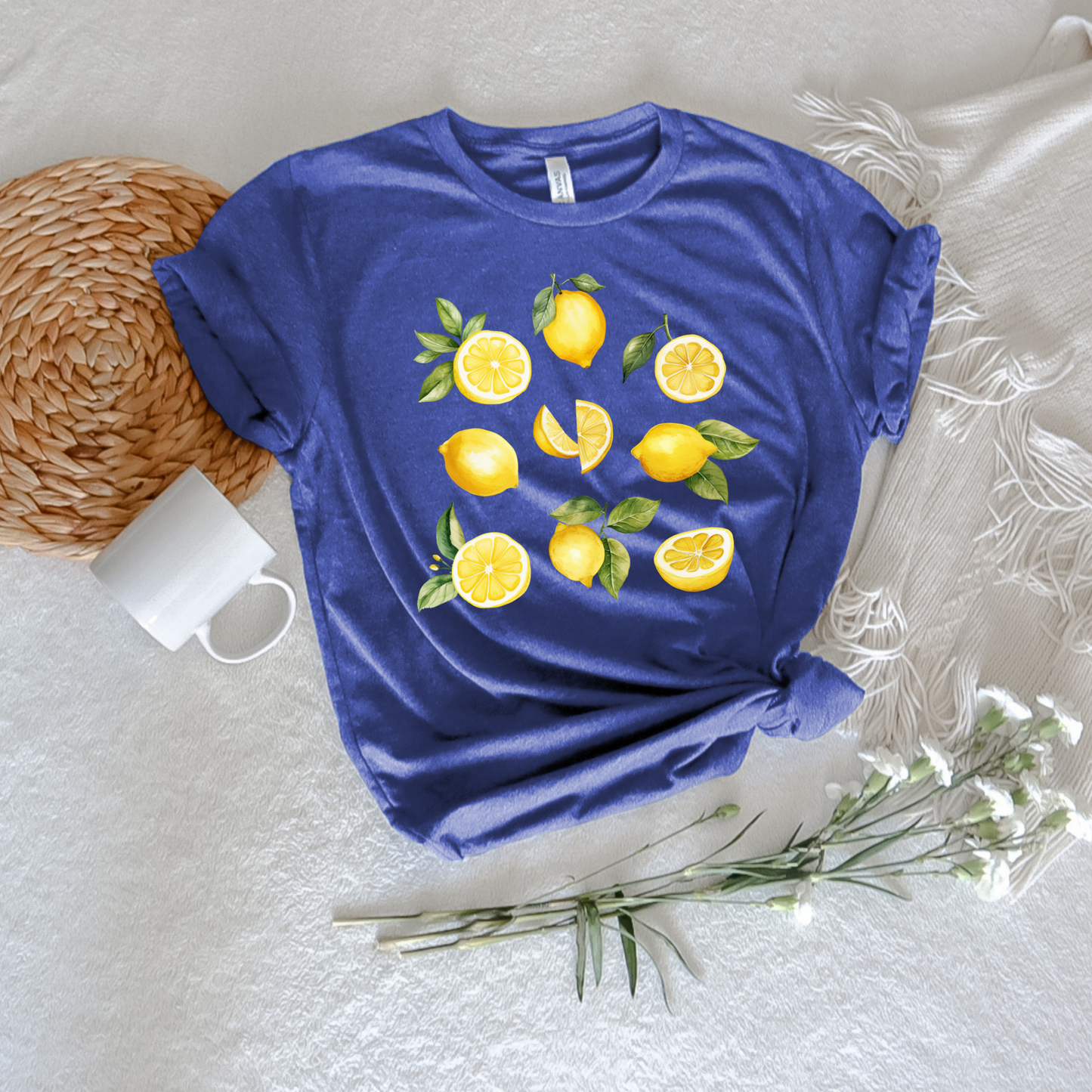 Illustrated Lemon Tee - Stitch Squad Co