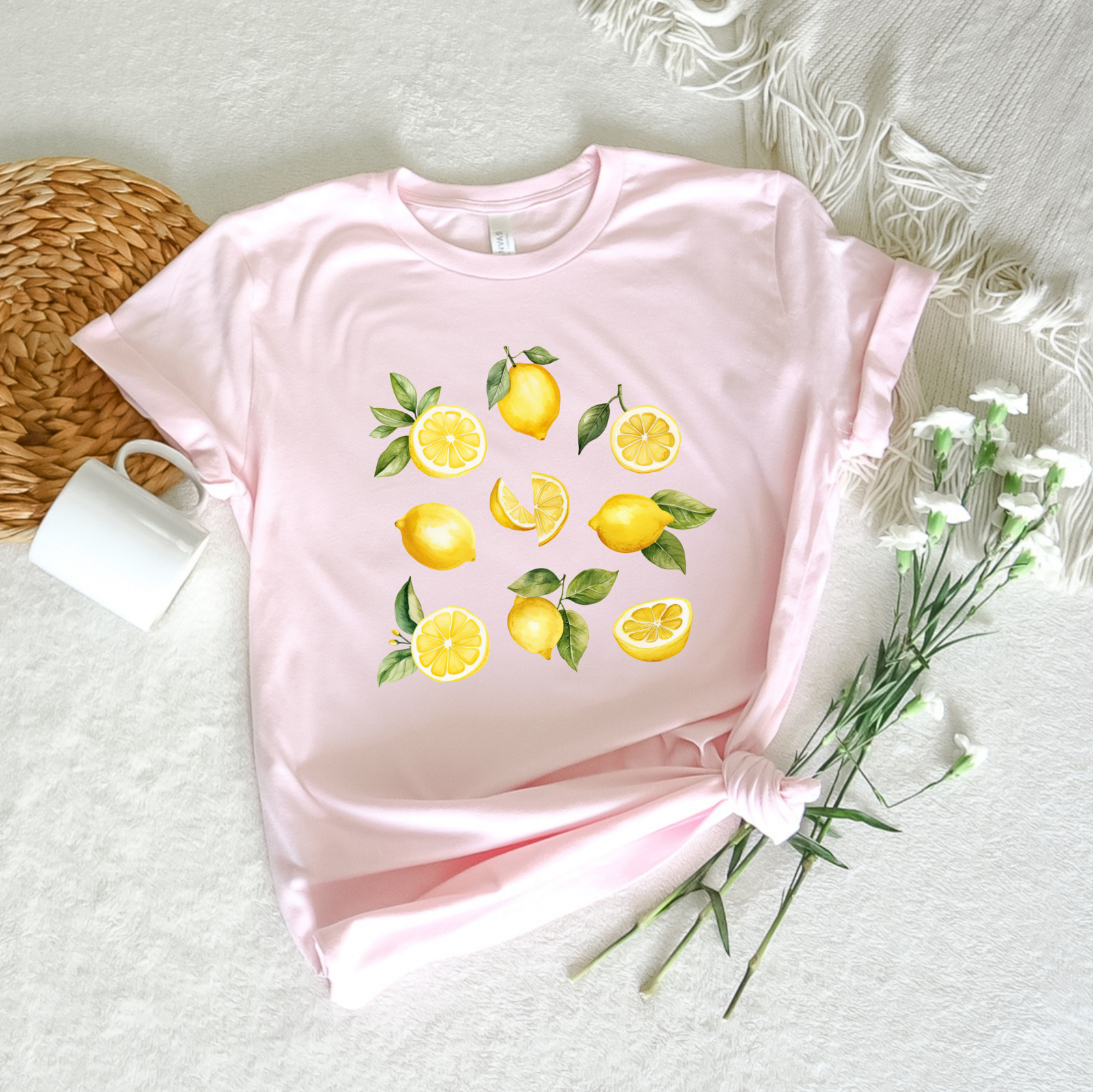 Illustrated Lemon Tee - Stitch Squad Co