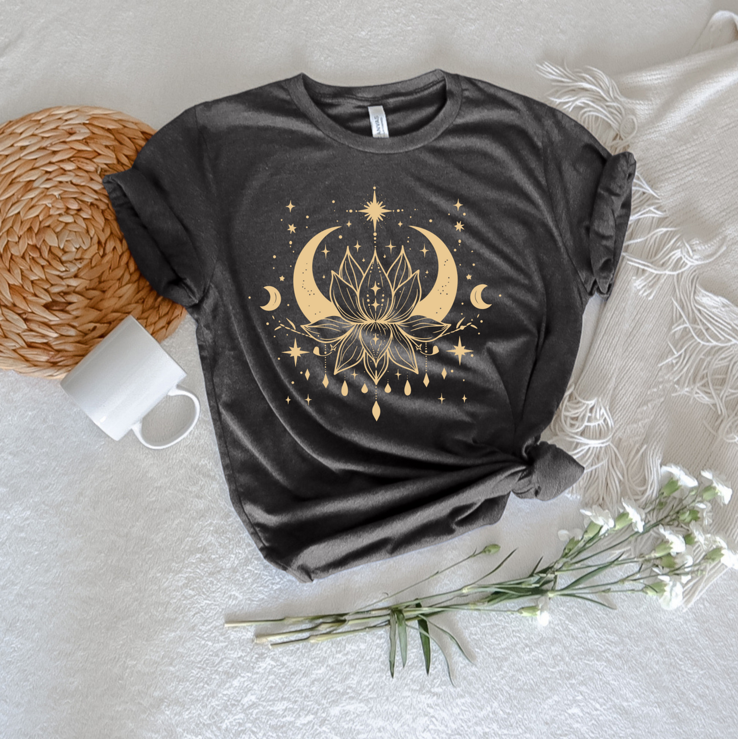 Lotus Moon Tee - Stitch Squad Co