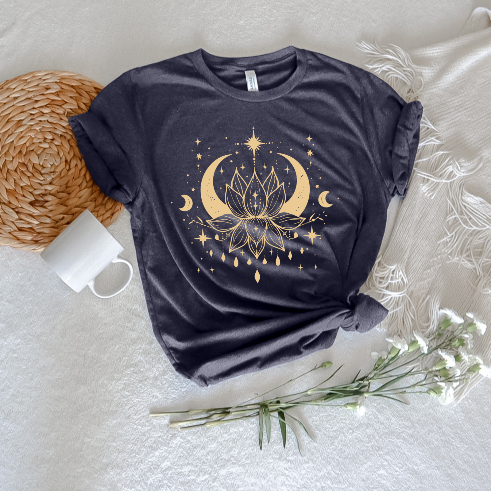 Lotus Moon Tee - Stitch Squad Co