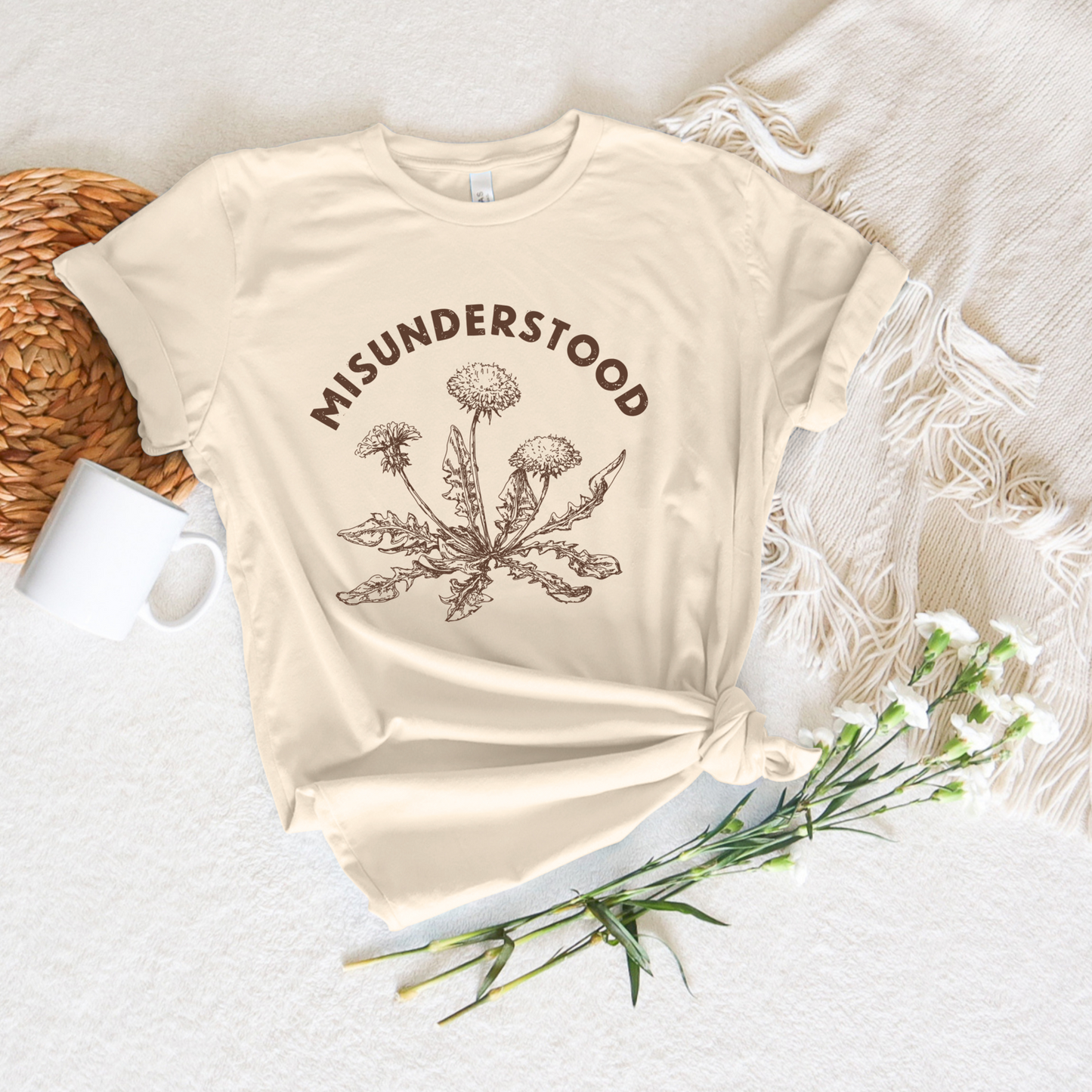 Misunderstood Dandelion Tee - Stitch Squad Co