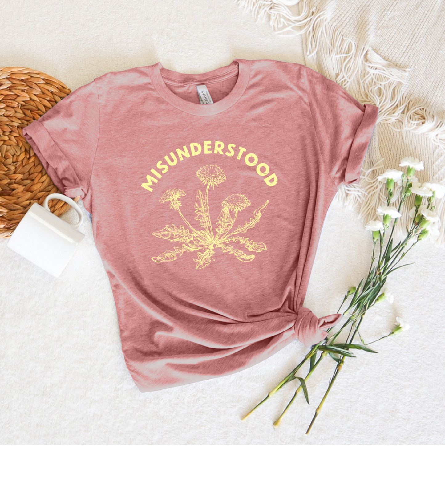 Misunderstood Dandelion Tee - Stitch Squad Co