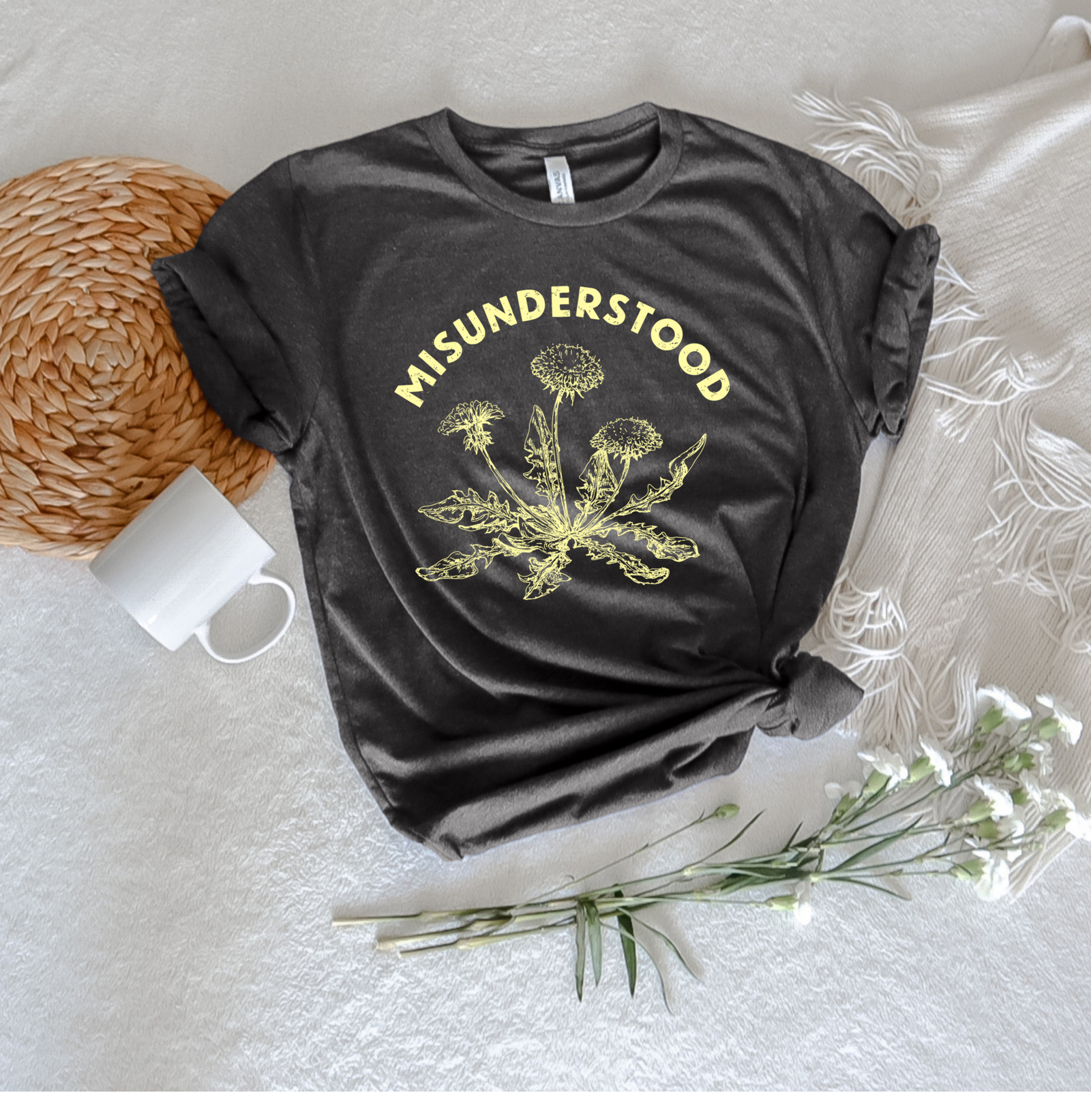 Misunderstood Dandelion Tee - Stitch Squad Co