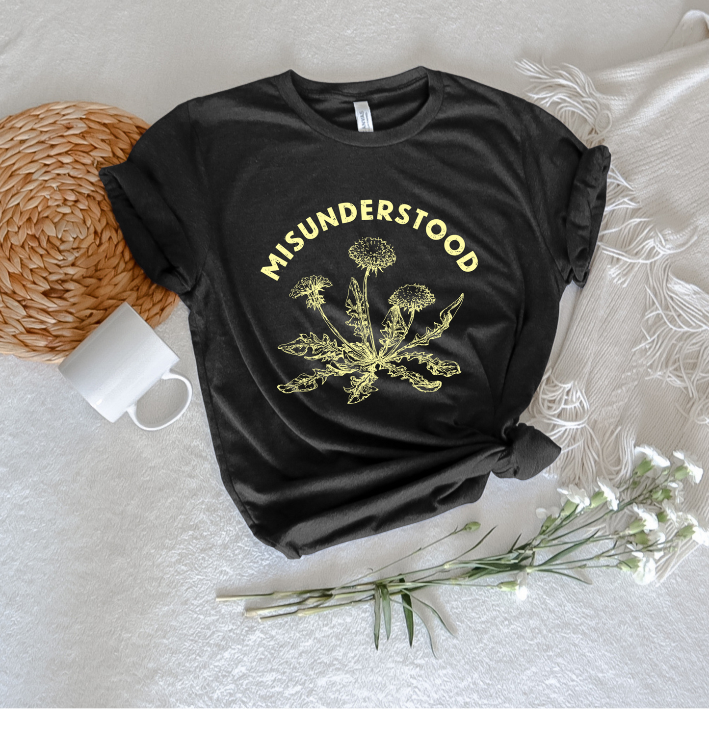 Misunderstood Dandelion Tee - Stitch Squad Co