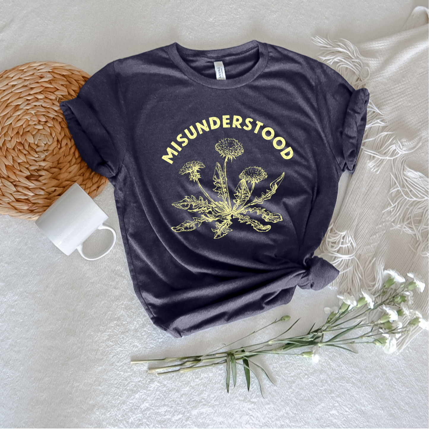 Misunderstood Dandelion Tee - Stitch Squad Co