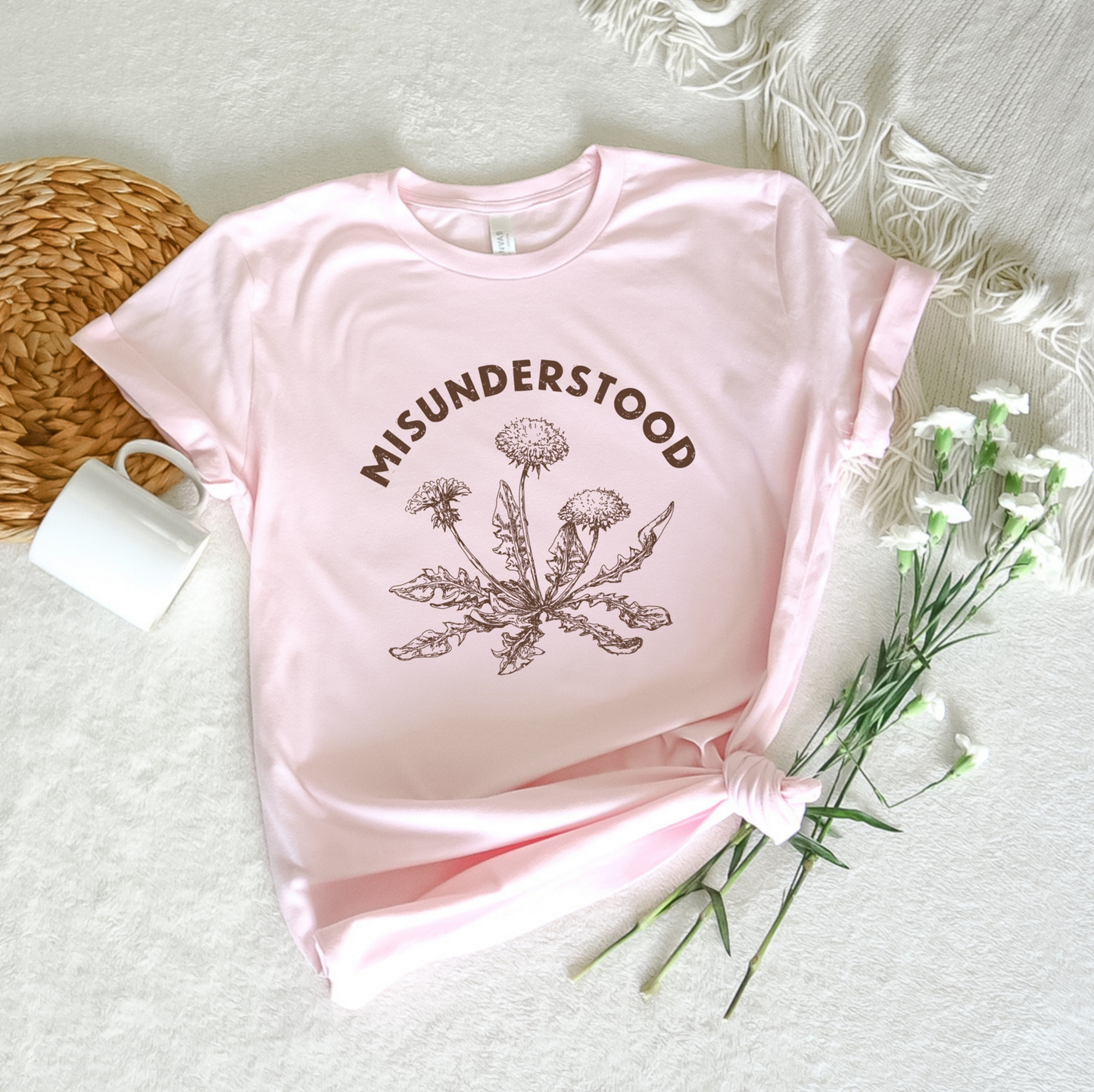 Misunderstood Dandelion Tee - Stitch Squad Co