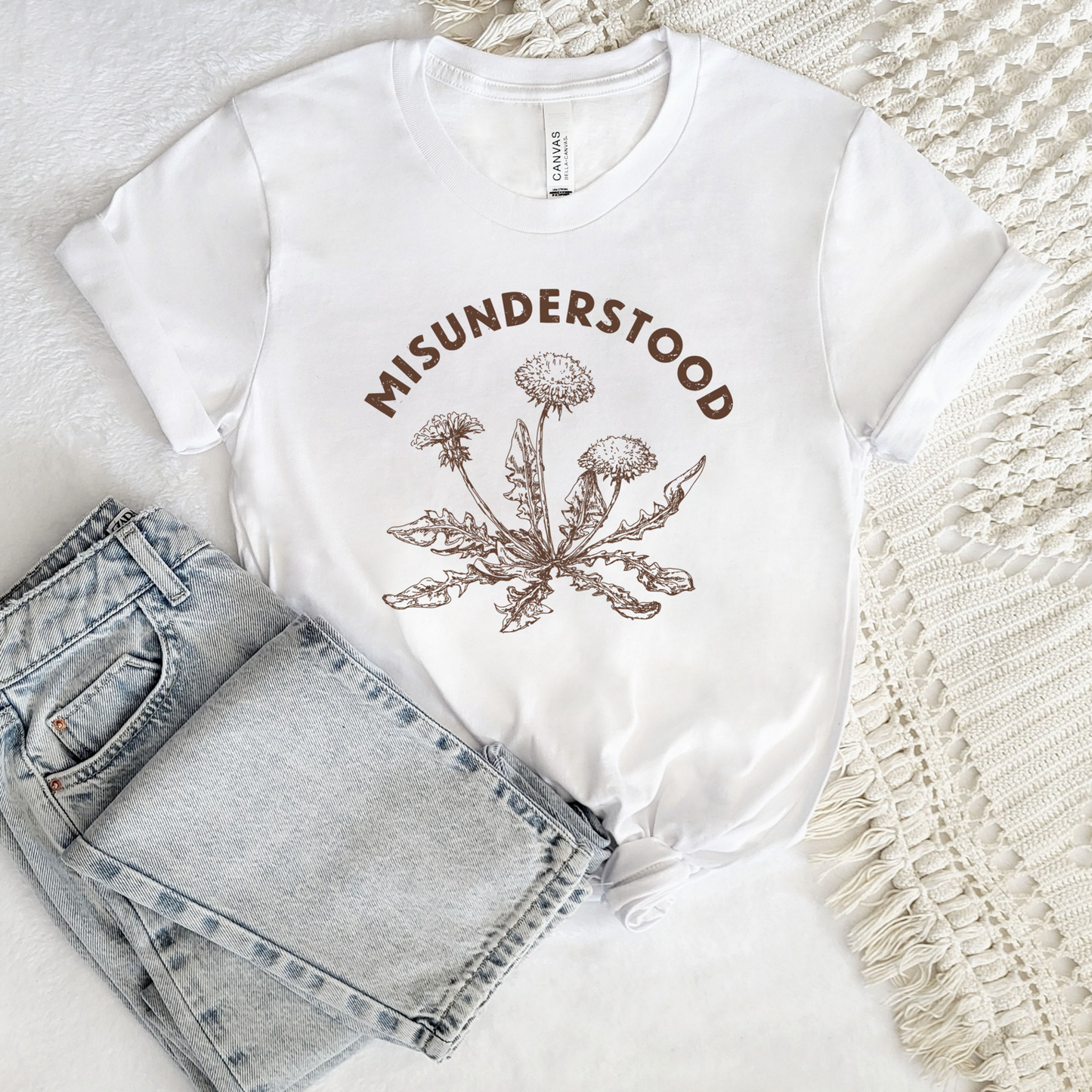 Misunderstood Dandelion Tee - Stitch Squad Co