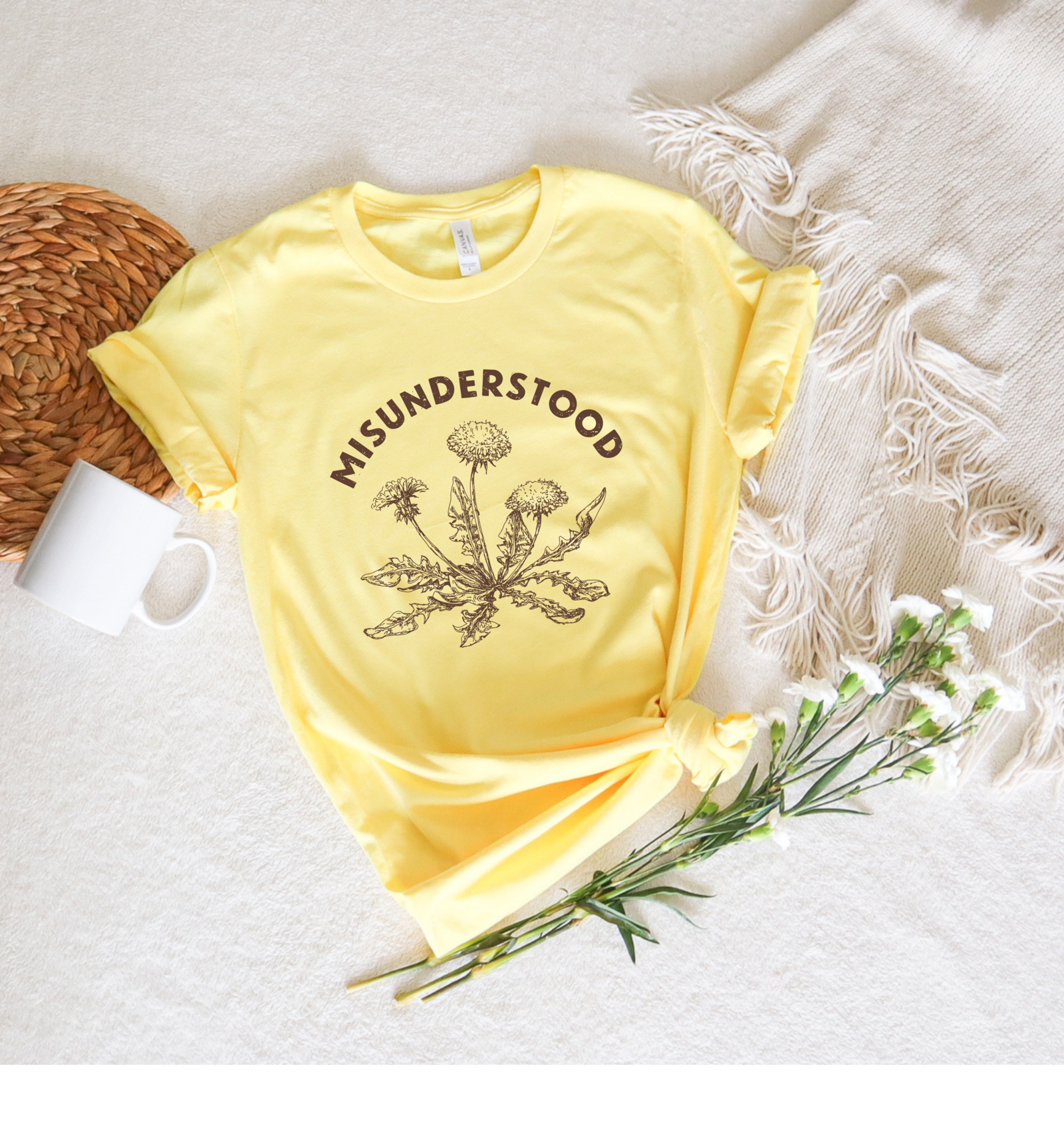 Misunderstood Dandelion Tee - Stitch Squad Co