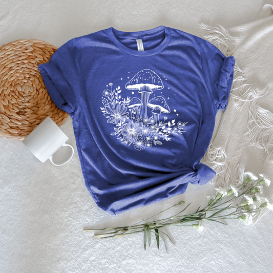 Mushroom Flower Tee - Stitch Squad Co