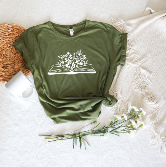 Flower Book Tee