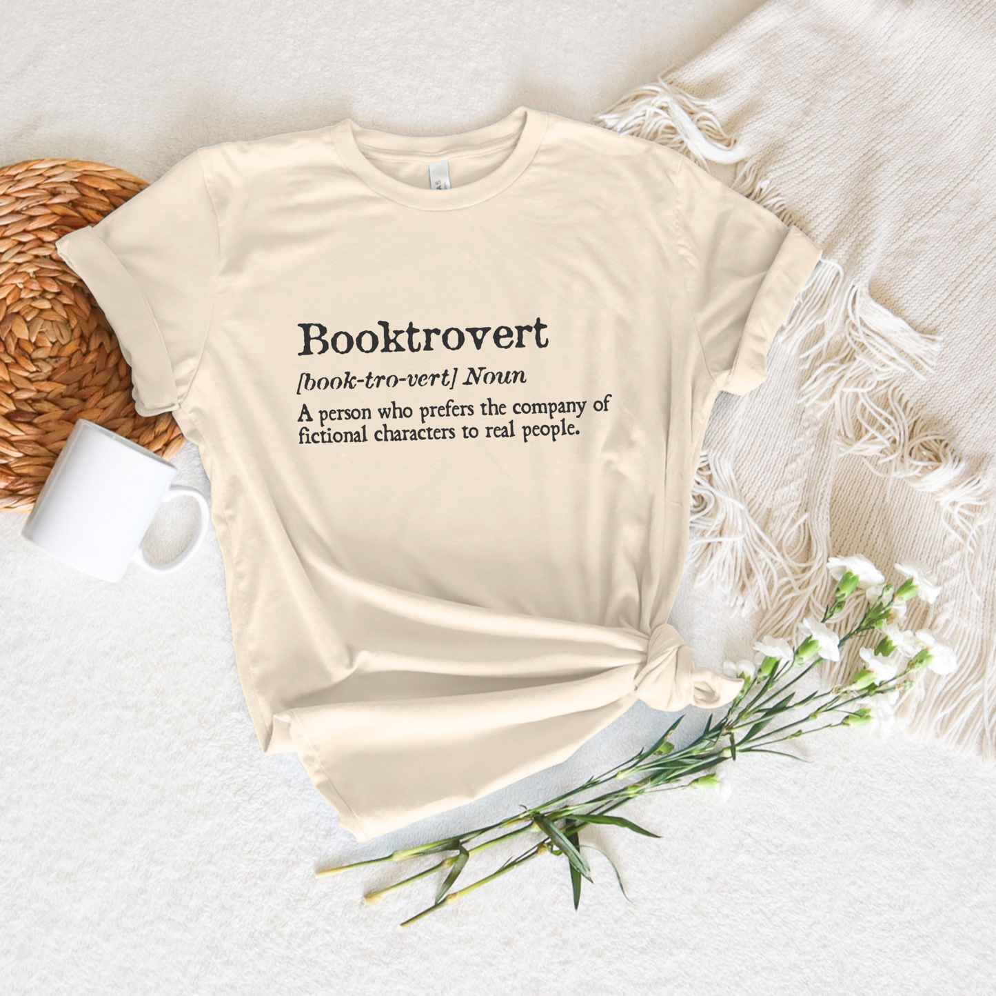 Booktrovert Definition Tee