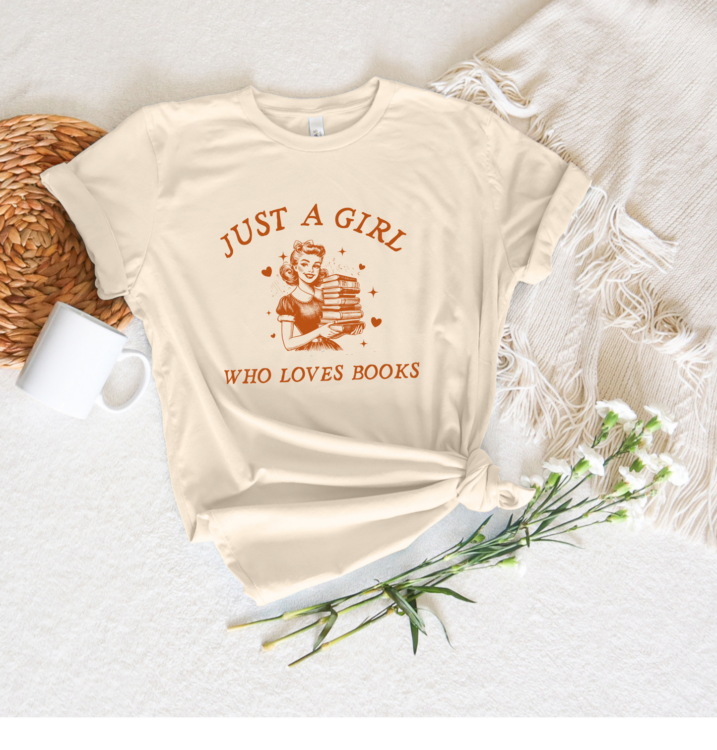 Just a Girl Who Loves Books Tee