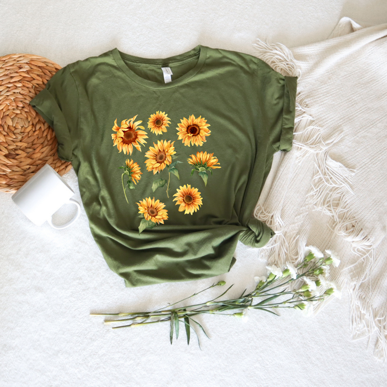 Sunflower Tee - Stitch Squad Co