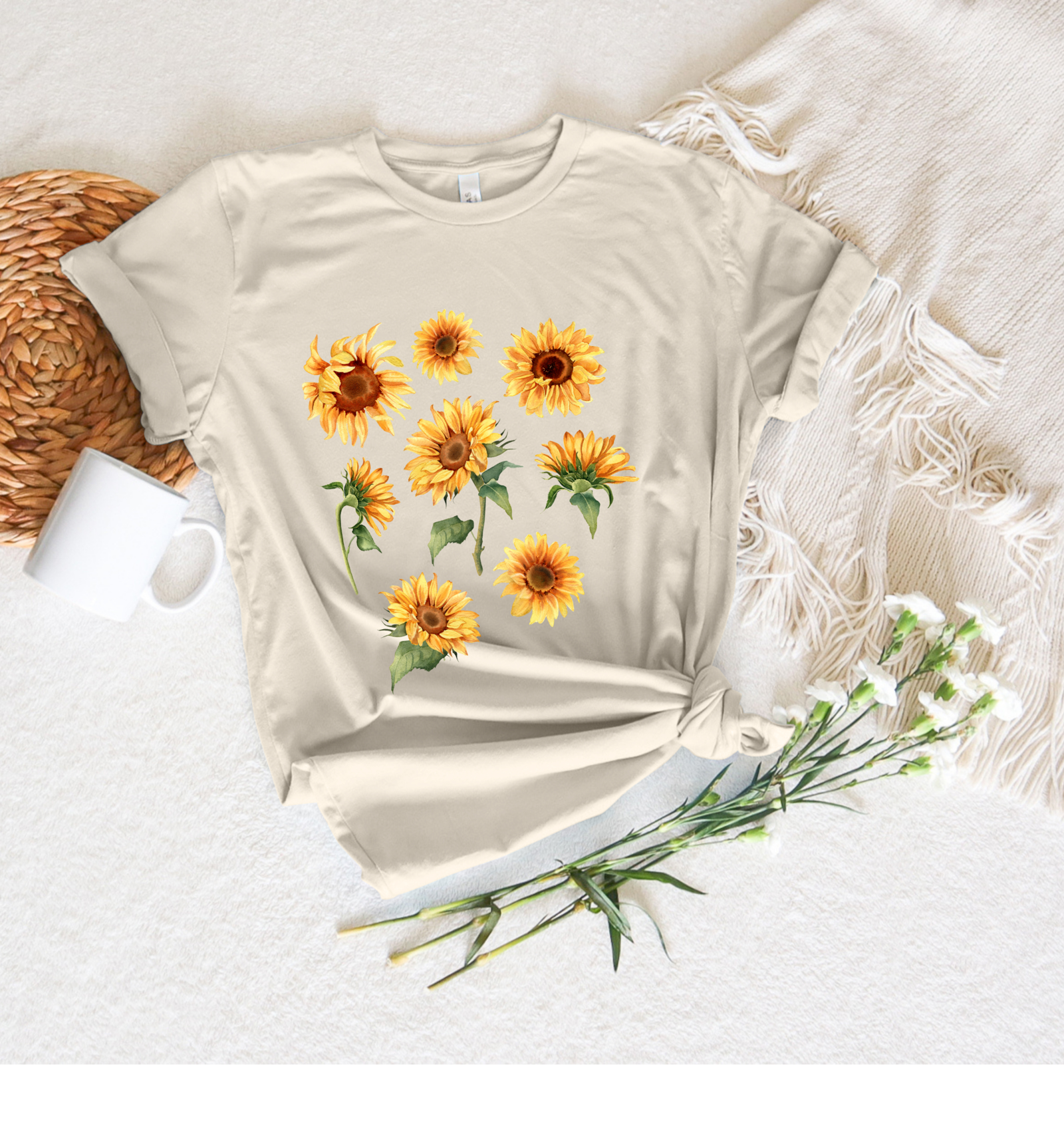 Sunflower Tee - Stitch Squad Co