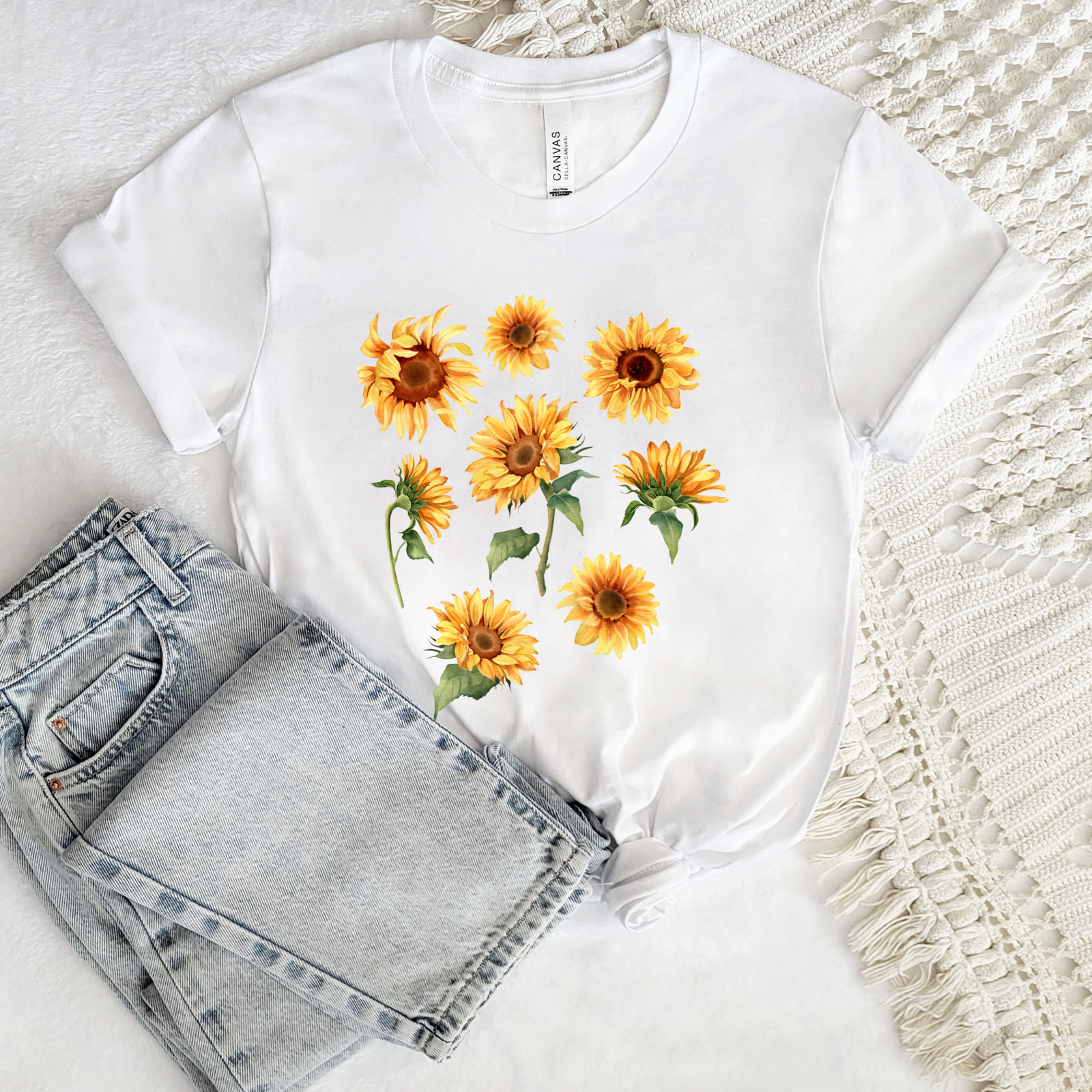 Sunflower Tee - Stitch Squad Co