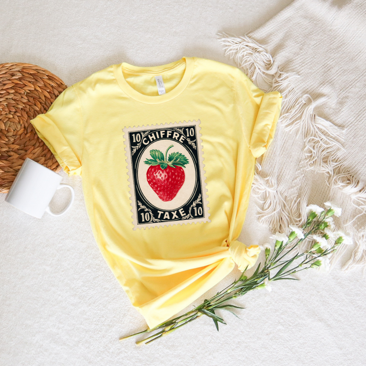 Vintage Strawberry Tax Stamp Tee