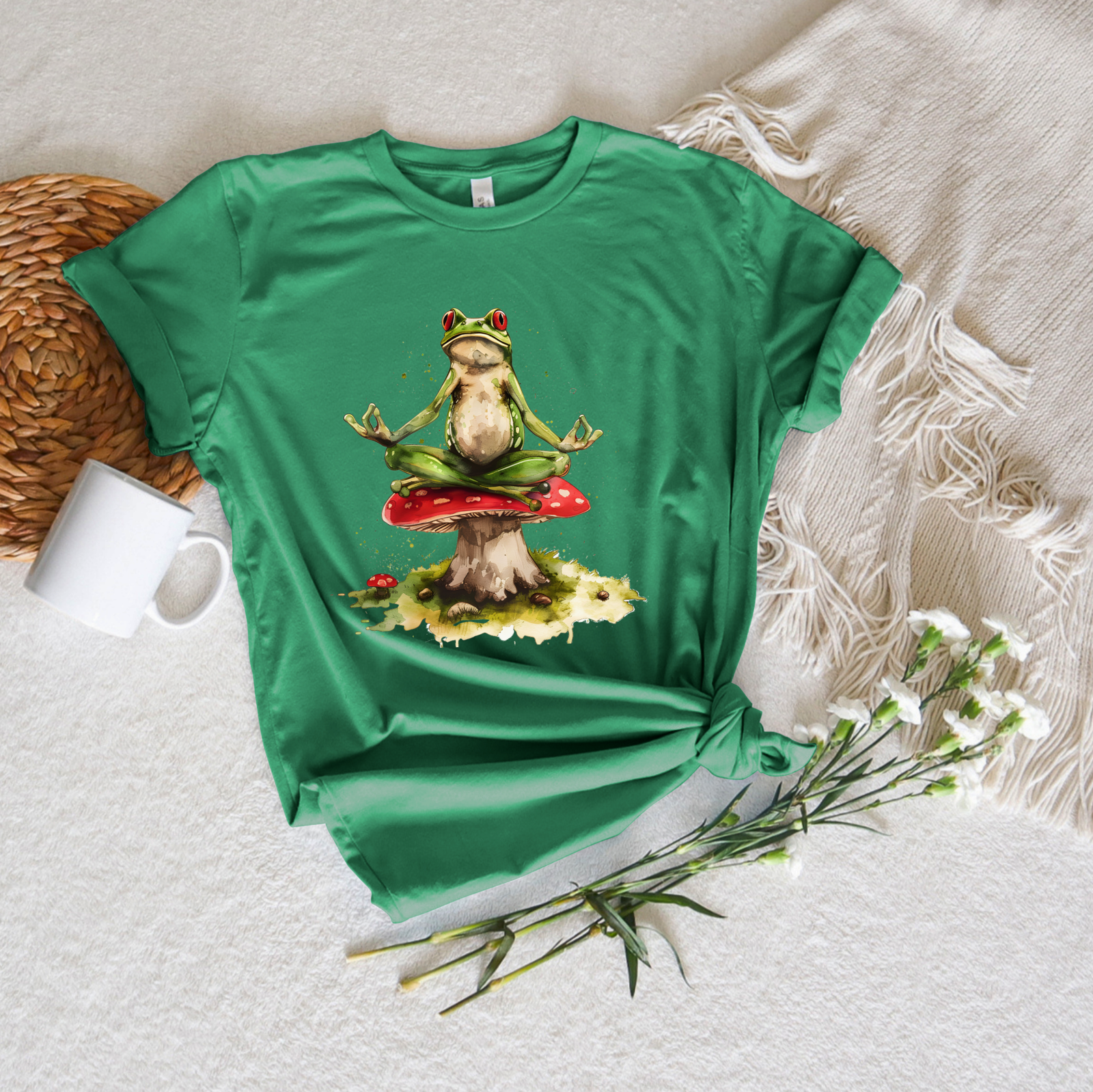 Yoga Frog Tee - Stitch Squad Co