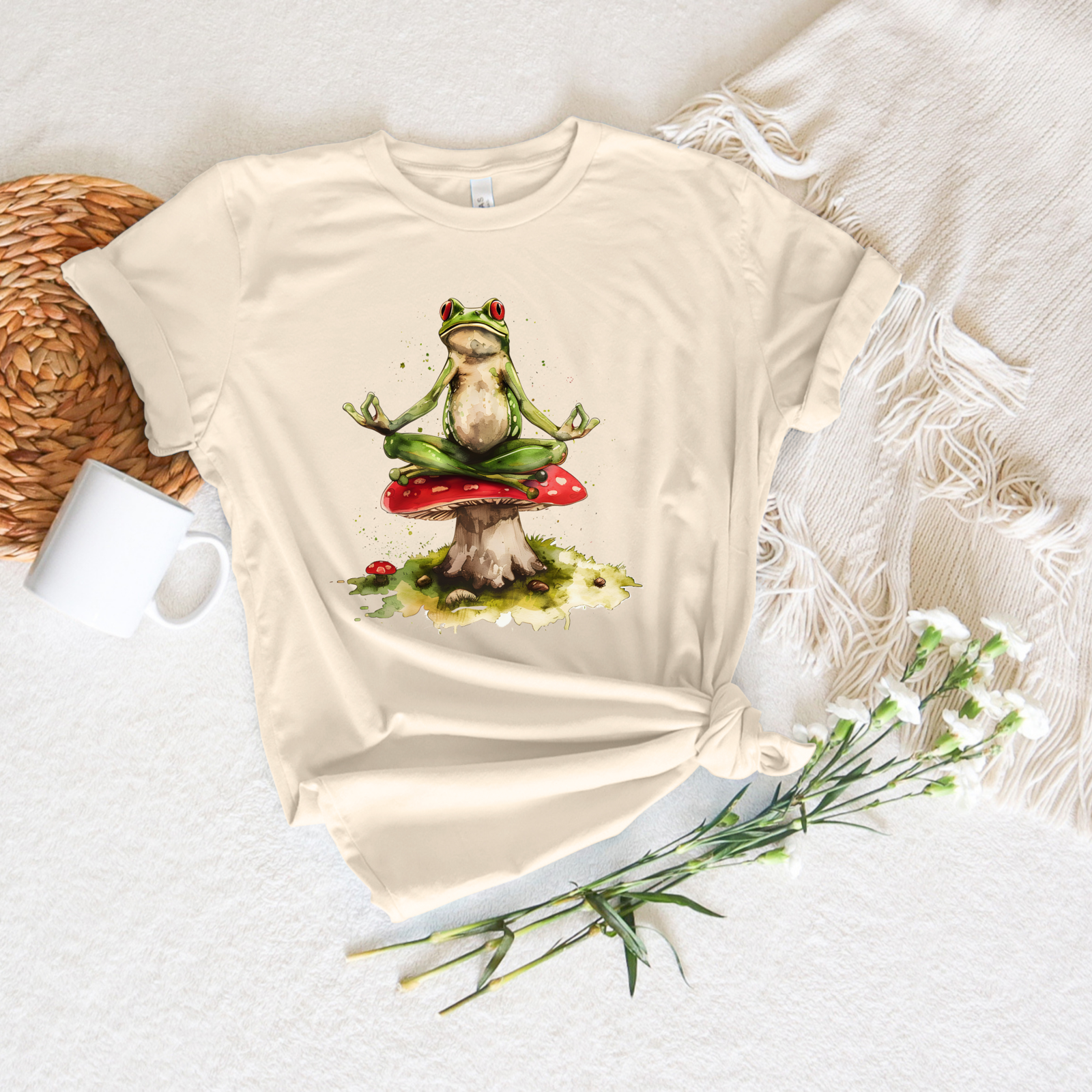 Yoga Frog Tee - Stitch Squad Co