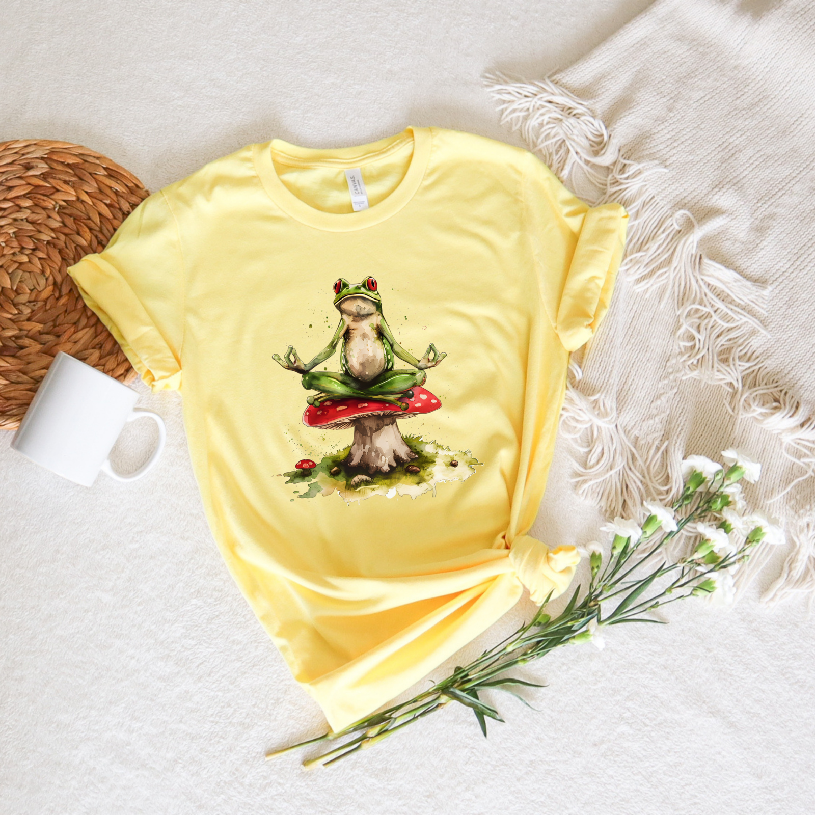 Yoga Frog Tee - Stitch Squad Co